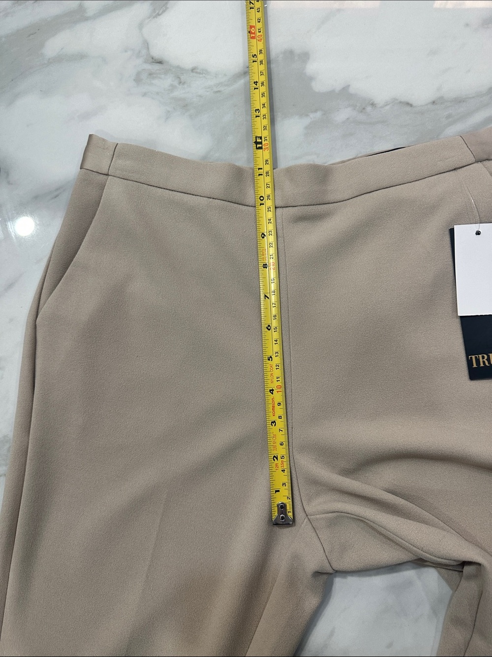 NWT TRUTH by Republic Wide-Leg Light Taupe Beige Dress Work Pants Office Size 6 - Picture 13 of 14